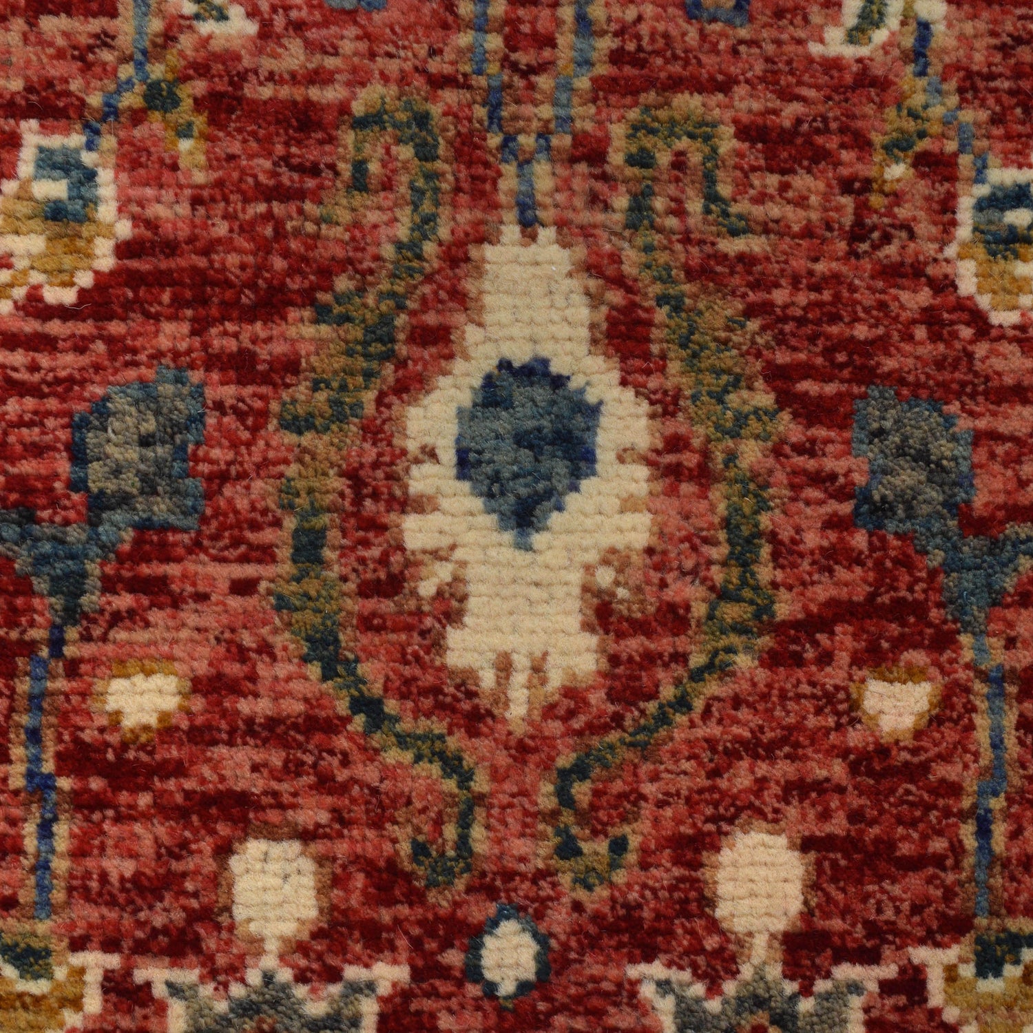 Modern Oushak Area Rug 4' 0" x 5' 10" ft / 123 x 177 cm - No. G25314