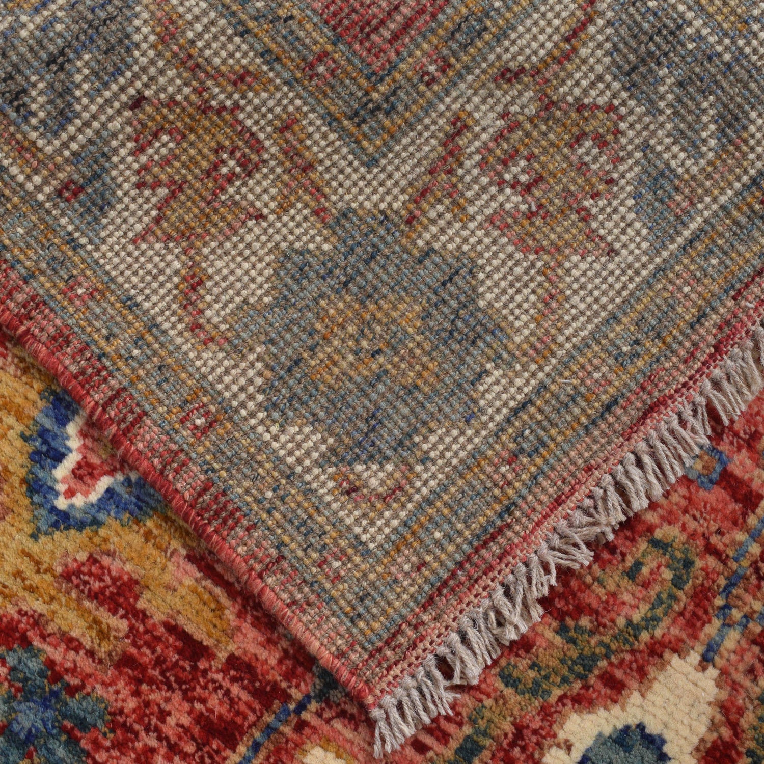 Modern Oushak Area Rug 4' 0" x 5' 10" ft / 123 x 177 cm - No. G25314