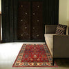 Modern Oushak Area Rug 4' 0" x 5' 10" ft / 123 x 177 cm - No. G25314