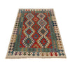 Hand Woven Wool Kelim 4' 2" x 6' 0" ft / 127 x 183 cm - No. G25435