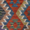 Hand Woven Wool Kelim 4' 2" x 6' 0" ft / 127 x 183 cm - No. G25435