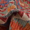 Hand Woven Wool Kelim 4' 3" x 5' 9" ft / 130 x 174 cm - No. G25474