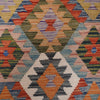 Hand Knotted Afghan Style Kilim 4' 2" x 5' 7" ft / 128 x 170 cm - No. B25493