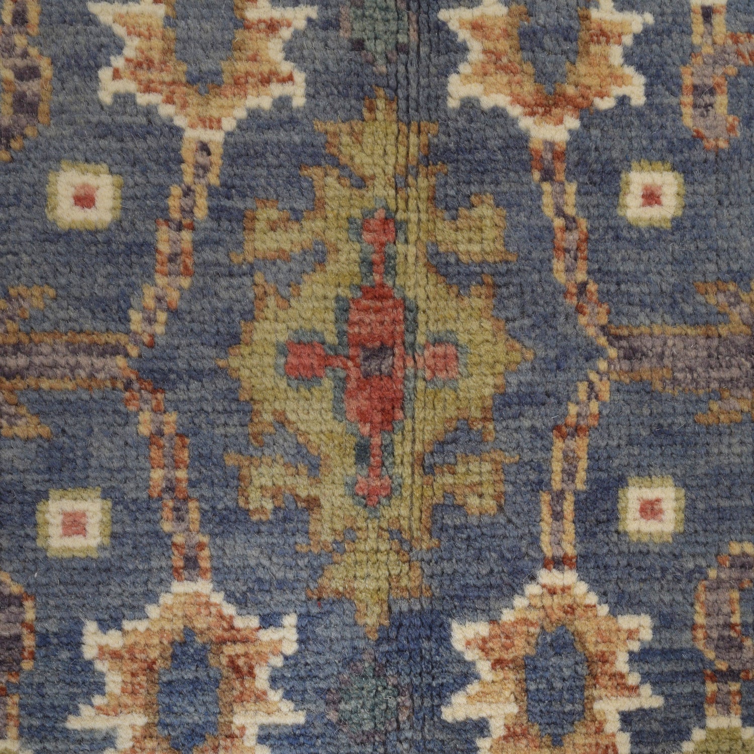 Modern Oushak Area Rug 4' 1" x 5' 9" ft / 124 x 175 cm - No. G25511