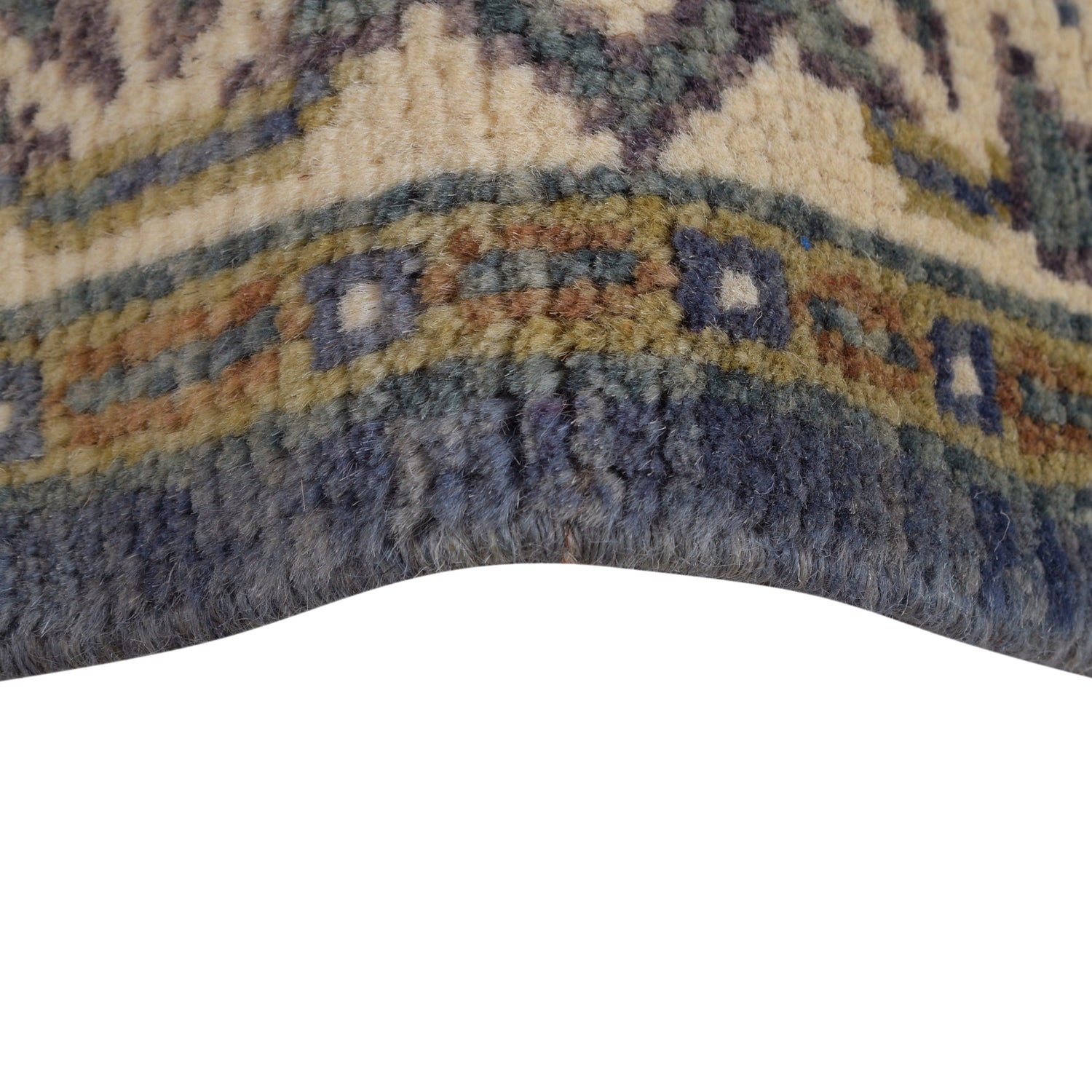 Modern Oushak Area Rug 4' 1" x 5' 9" ft / 124 x 175 cm - No. G25511