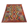 Handmade Turkish Design Wool Kilim 4' 0" x 5' 6" ft / 122 x 167 cm - No. G25536