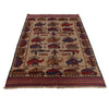 Hand-Knotted Afghan War Carpet 4' 3" x 6' 3" ft / 130 x 190 cm - No. G25882