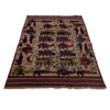 Hand-Knotted Afghan War Carpet 4' 5" x 6' 3" ft / 134 x 190 cm - No. G25883