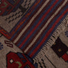 Hand-Knotted Afghan War Carpet 4' 5" x 6' 3" ft / 134 x 190 cm - No. G25883