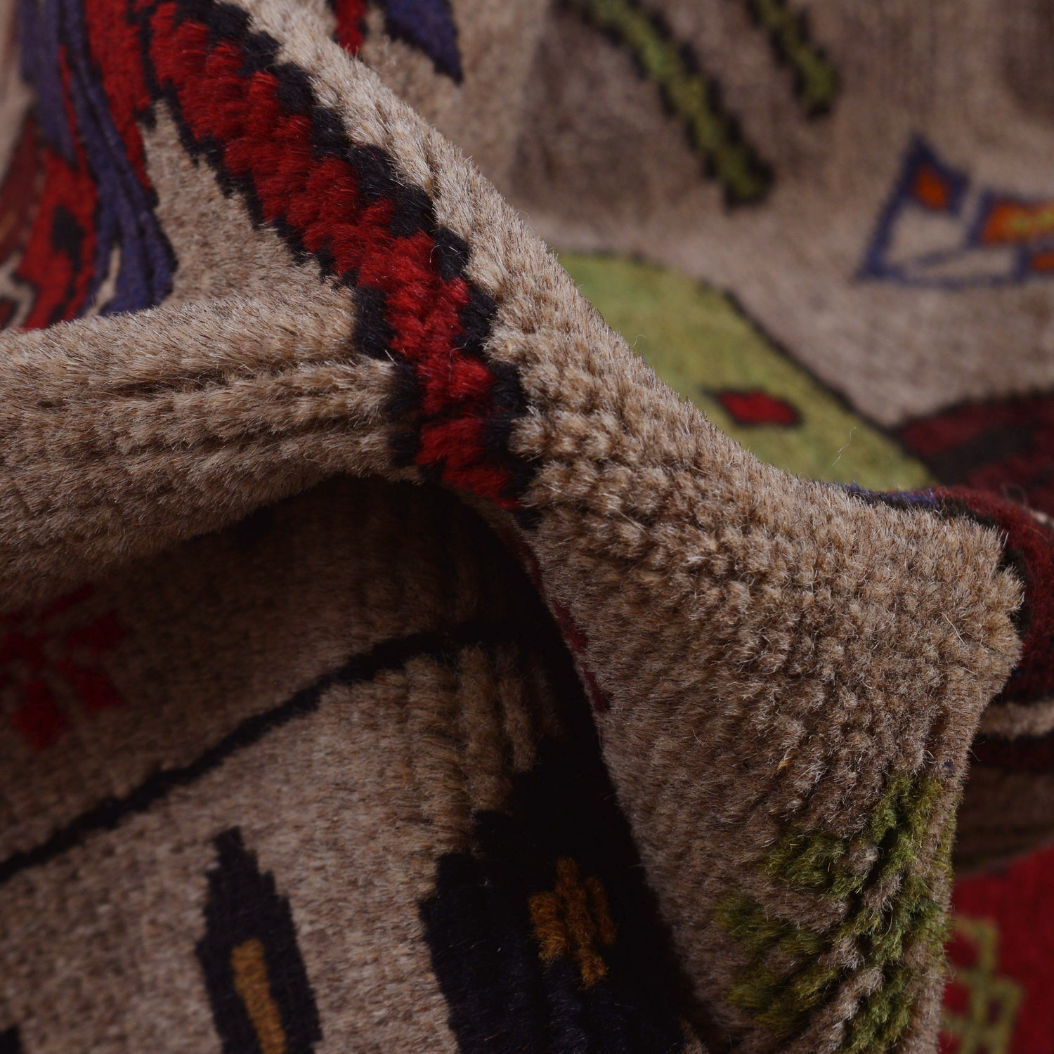 Hand-Knotted Afghan War Carpet 4' 5" x 6' 3" ft / 134 x 190 cm - No. G25883