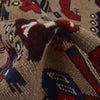 Handmade Afghan War Area Rug 4' 4" x 6' 0" ft / 131 x 182 cm - No. G25884