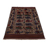 Handmade Afghan War Area Rug 4' 0" x 5' 11" ft / 123 x 181 cm - No. G25885