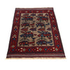 Handcrafted Afghan War Rug 3' 2" x 4' 7" ft / 96 x 139 cm - No. G25892