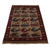 Authentic Afghan War Area Rug 3' 3" x 4' 9" ft / 100 x 145 cm - No. G25893