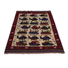 Handmade Afghan War Area Rug 3' 7" x 4' 10" ft / 110 x 148 cm - No. G25895