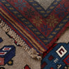 Hand-Knotted Afghan War Carpet 3' 1" x 4' 9" ft / 95 x 145 cm - No. G25896