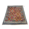 Handmade Turkish Design Wool Kilim 4' 2" x 5' 9" ft / 127 x 176 cm - No. G25916