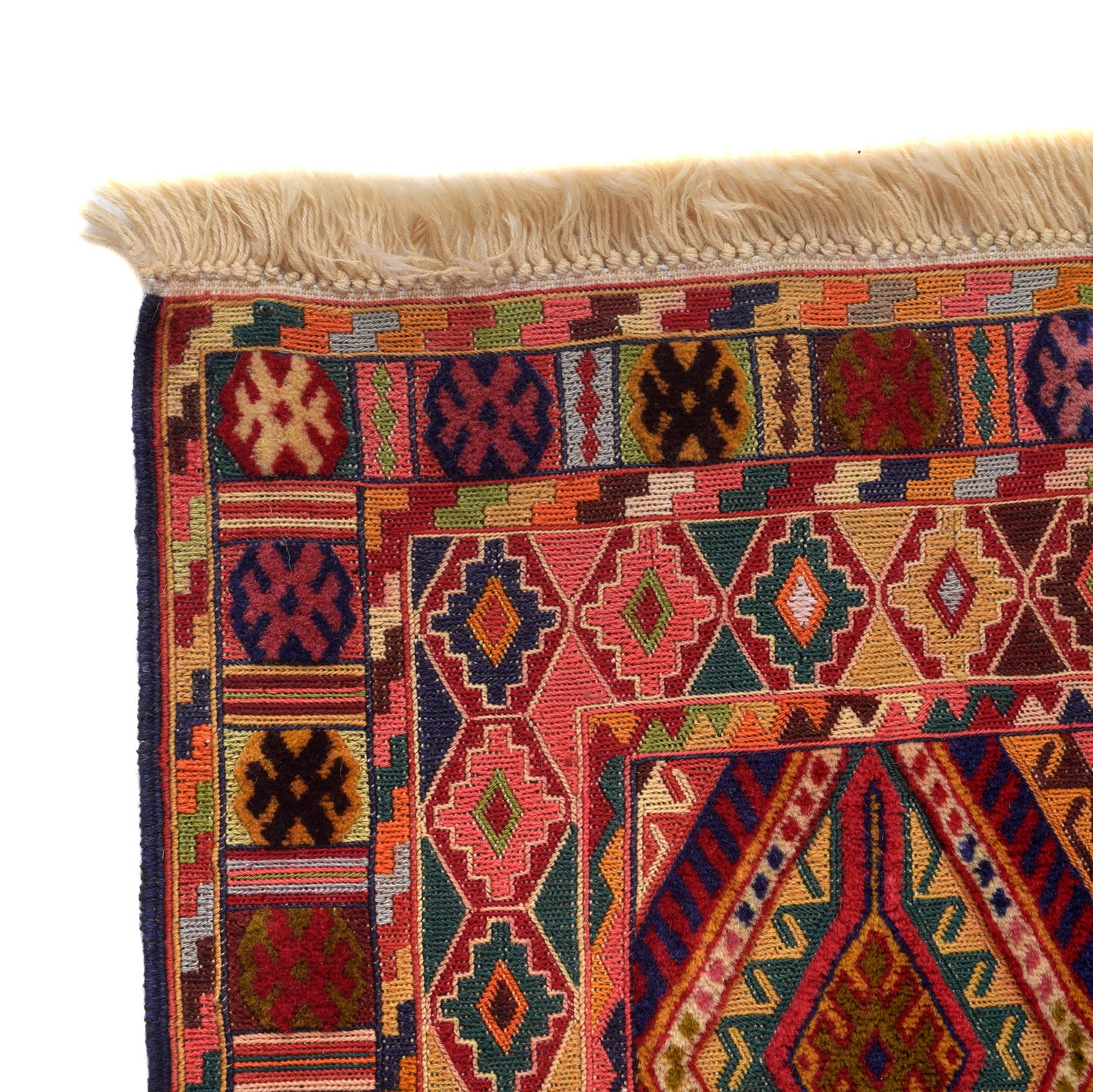 Hand Knotted Luxury Kilim Rug 4' 9" x 5' 5" ft / 144 x 164 cm - No. G26482