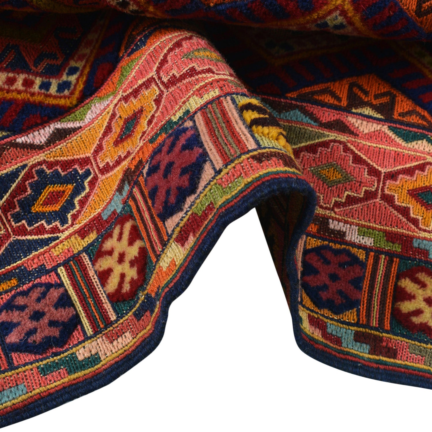 Hand Knotted Luxury Kilim Rug 4' 9" x 5' 5" ft / 144 x 164 cm - No. G26482