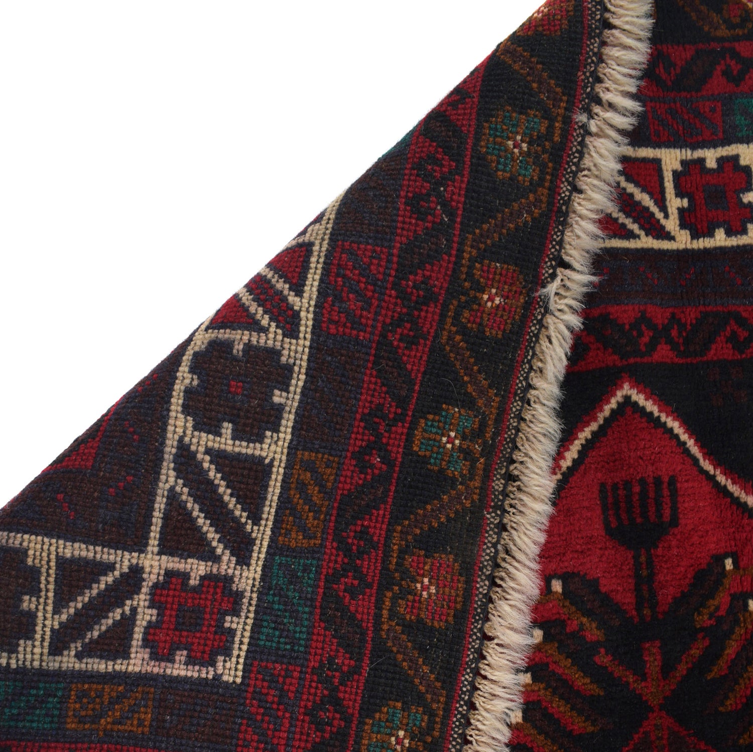 Hand Knotted Baluchi Rug 3' 0" x 4' 10" ft / 92 x 147 cm - No. G26589