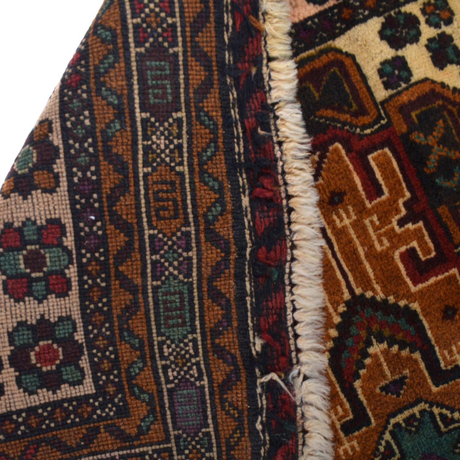 Hand Knotted Baluchi Rug 3' 0" x 4' 10" ft / 91 x 147 cm - No. G26592