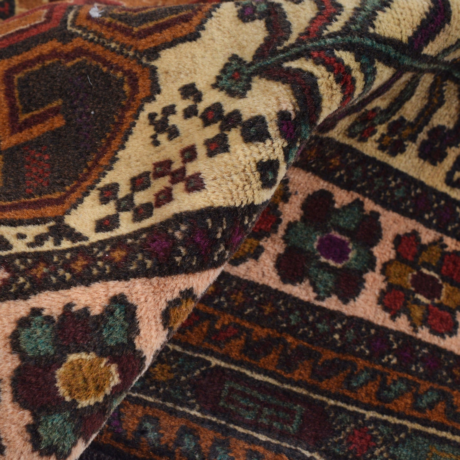 Hand Knotted Baluchi Rug 3' 0" x 4' 10" ft / 91 x 147 cm - No. G26592