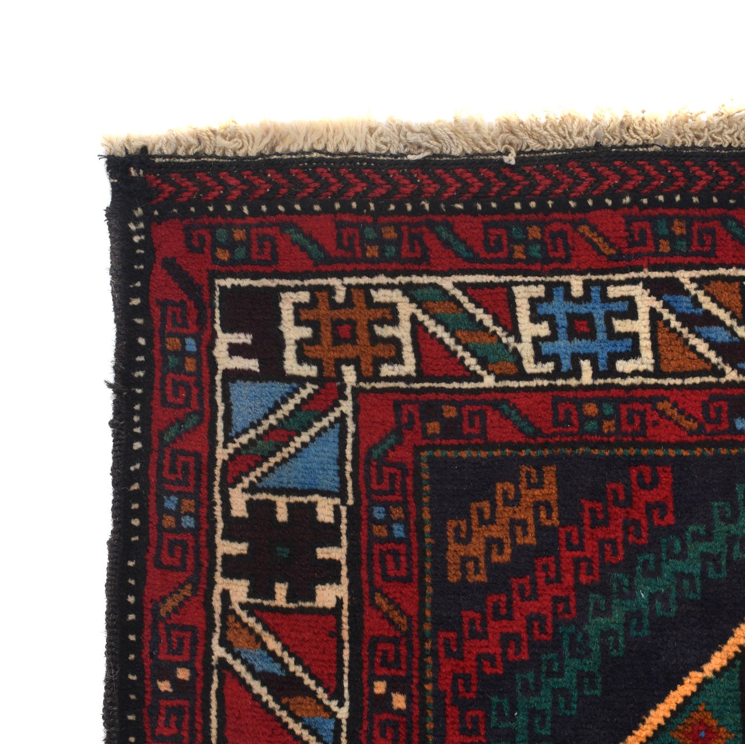 Hand Knotted Baluchi Rug 3' 5" x 4' 8" ft / 103 x 141 cm - No. G26634