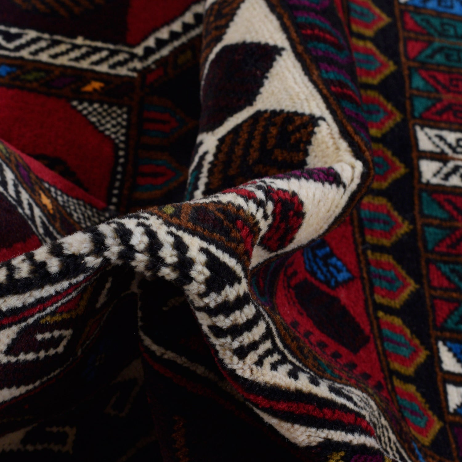 Handmade Prayer Rug 2' 10" x 4' 6" ft / 87 x 137 cm - G26637