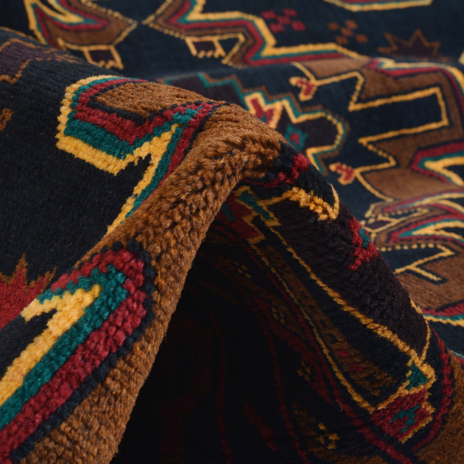 Hand Knotted Baluchi Rug 4' 0" x 6' 2" ft / 122 x 187 cm - No. G26643