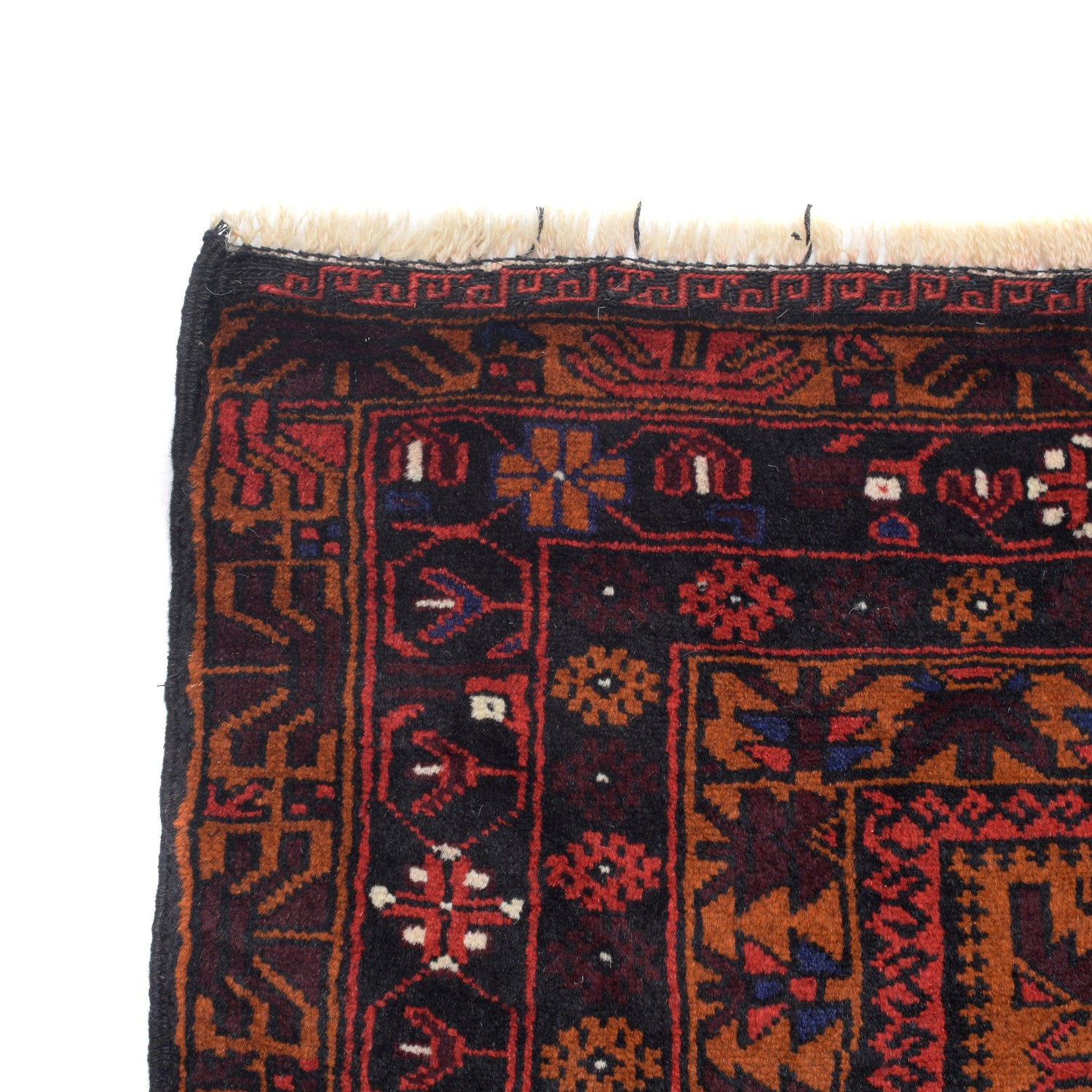 Hand Knotted Baluchi Rug 3' 11" x 6' 2" ft / 119 x 188 cm - No. G26674