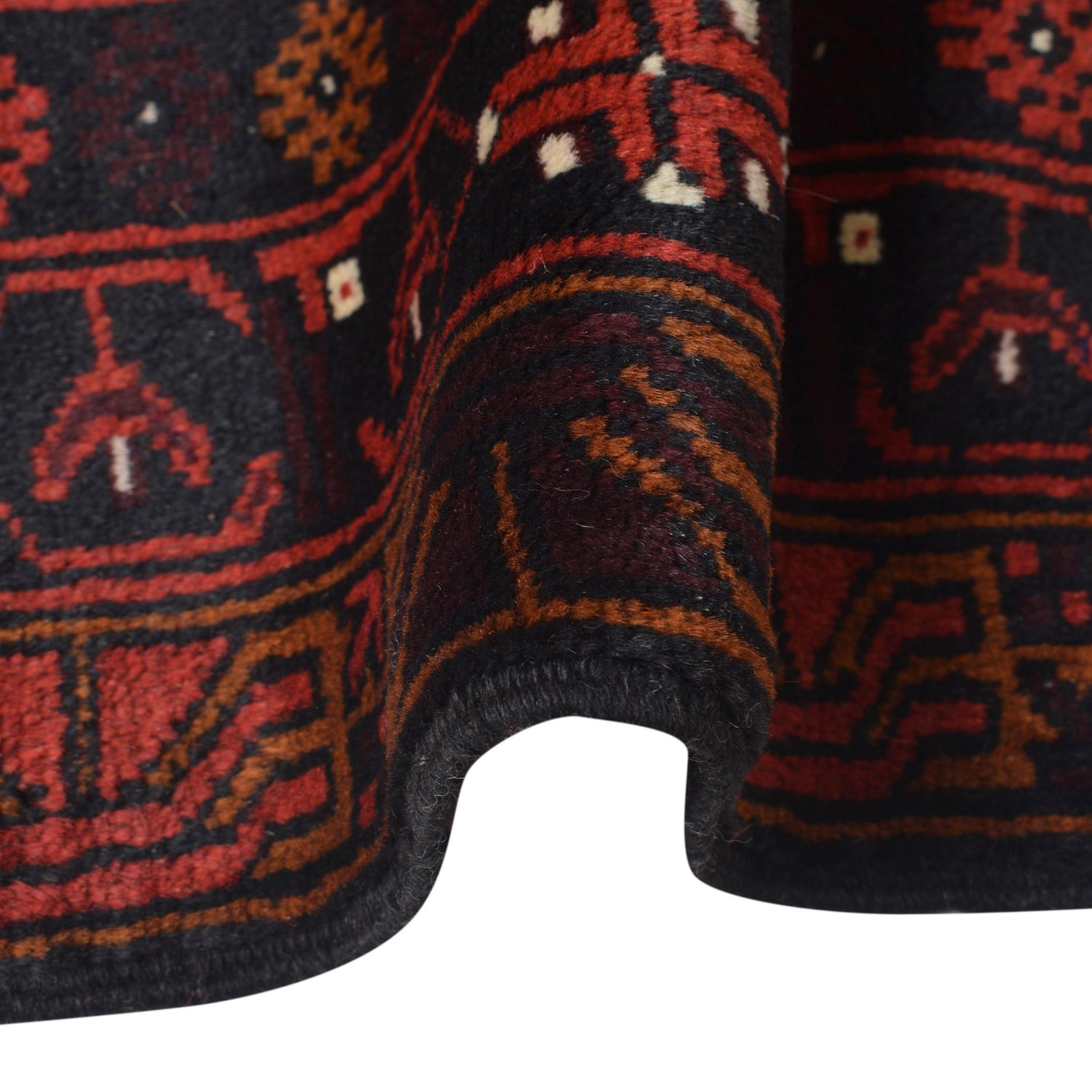 Hand Knotted Baluchi Rug 3' 11" x 6' 2" ft / 119 x 188 cm - No. G26674