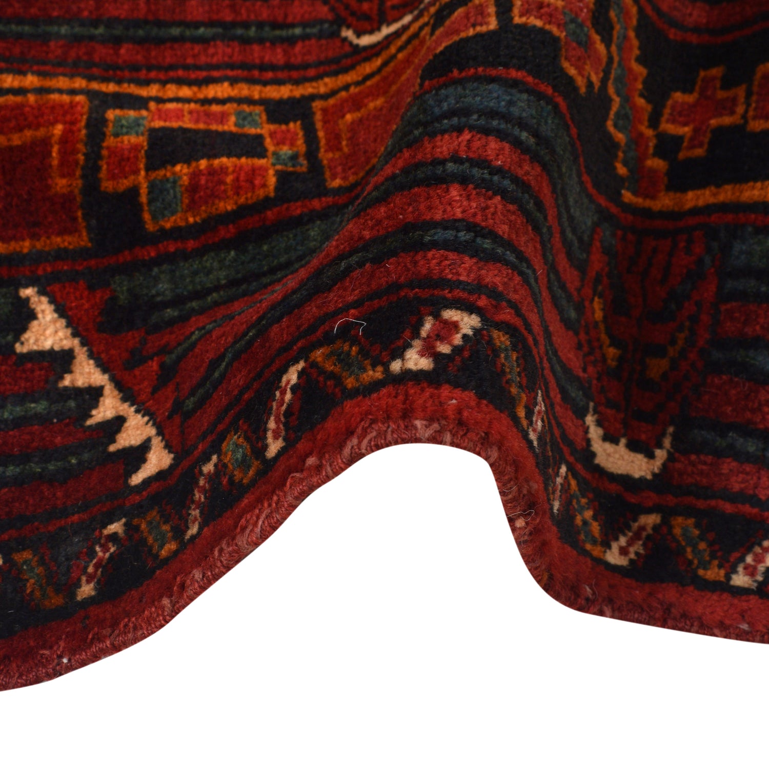 Hand Knotted Baluchi Rug 3' 5" x 5' 10" ft / 104 x 178 cm - No. G26781