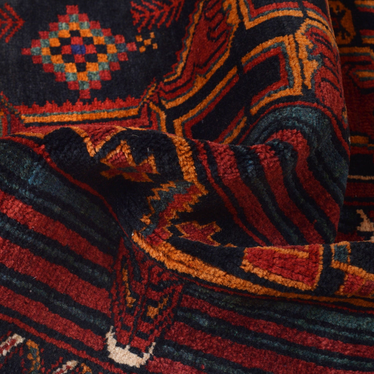 Hand Knotted Baluchi Rug 3' 5" x 5' 10" ft / 104 x 178 cm - No. G26781