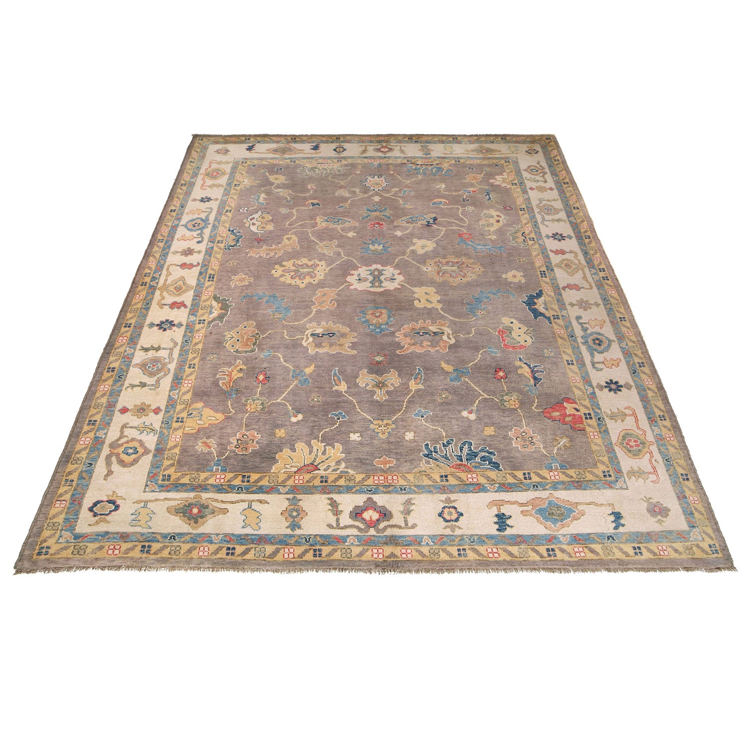 Turkish Design Oushak Rug 8' 10" x 11' 7" ft / 268 x 353 cm - No. G27014