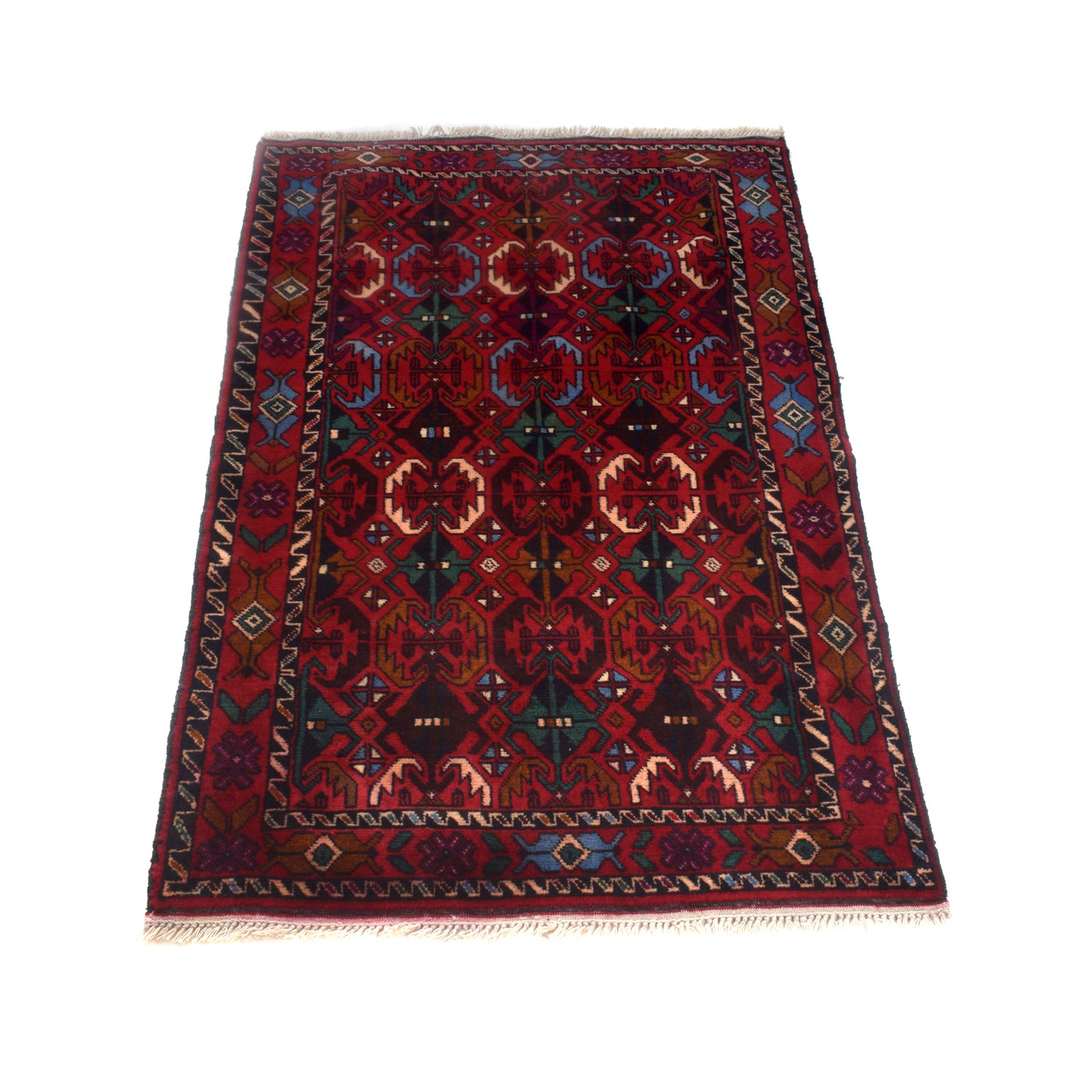 Tribal Baloch Rug 2' 10" x 4' 5" ft / 86 x 134 cm - No. G27046