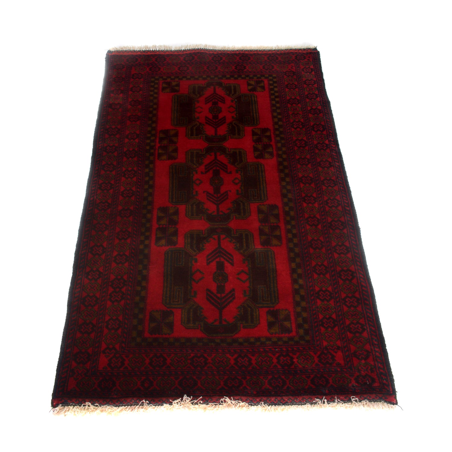 Tribal Baloch Rug 2' 7" x 4' 6" ft / 79 x 137 cm - No. G27052A