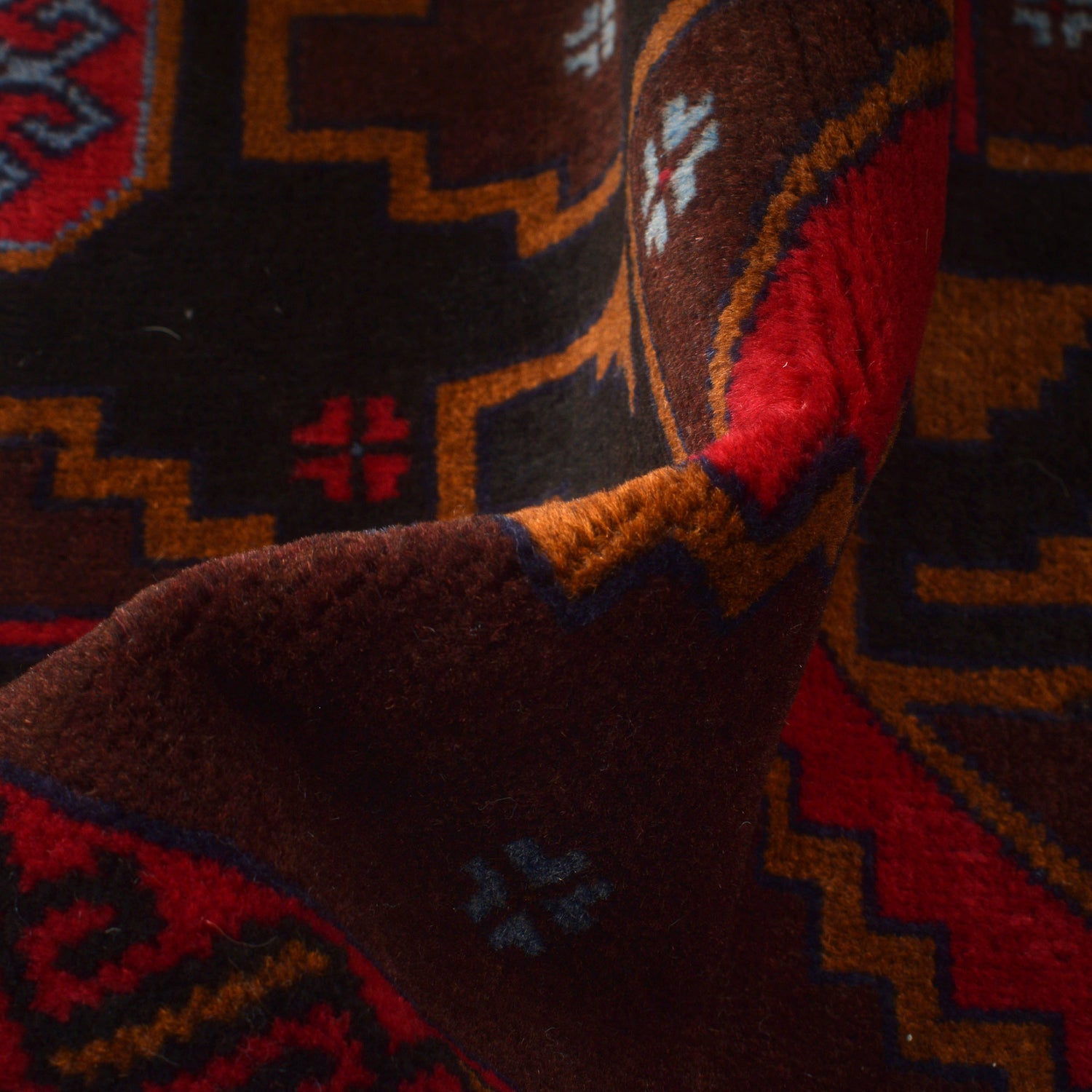 Red Baluchi Rug 3' 0" x 4' 5" ft / 91 x 135 cm - No. G27054