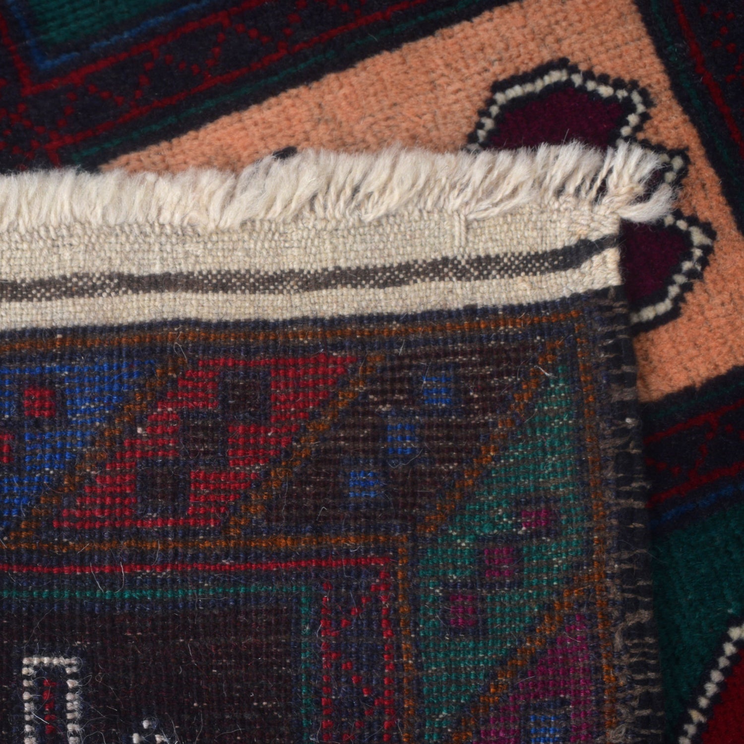 Hand Knotted Baluchi Rug 3' 2" x 4' 5" ft / 97 x 135 cm - No. G27056