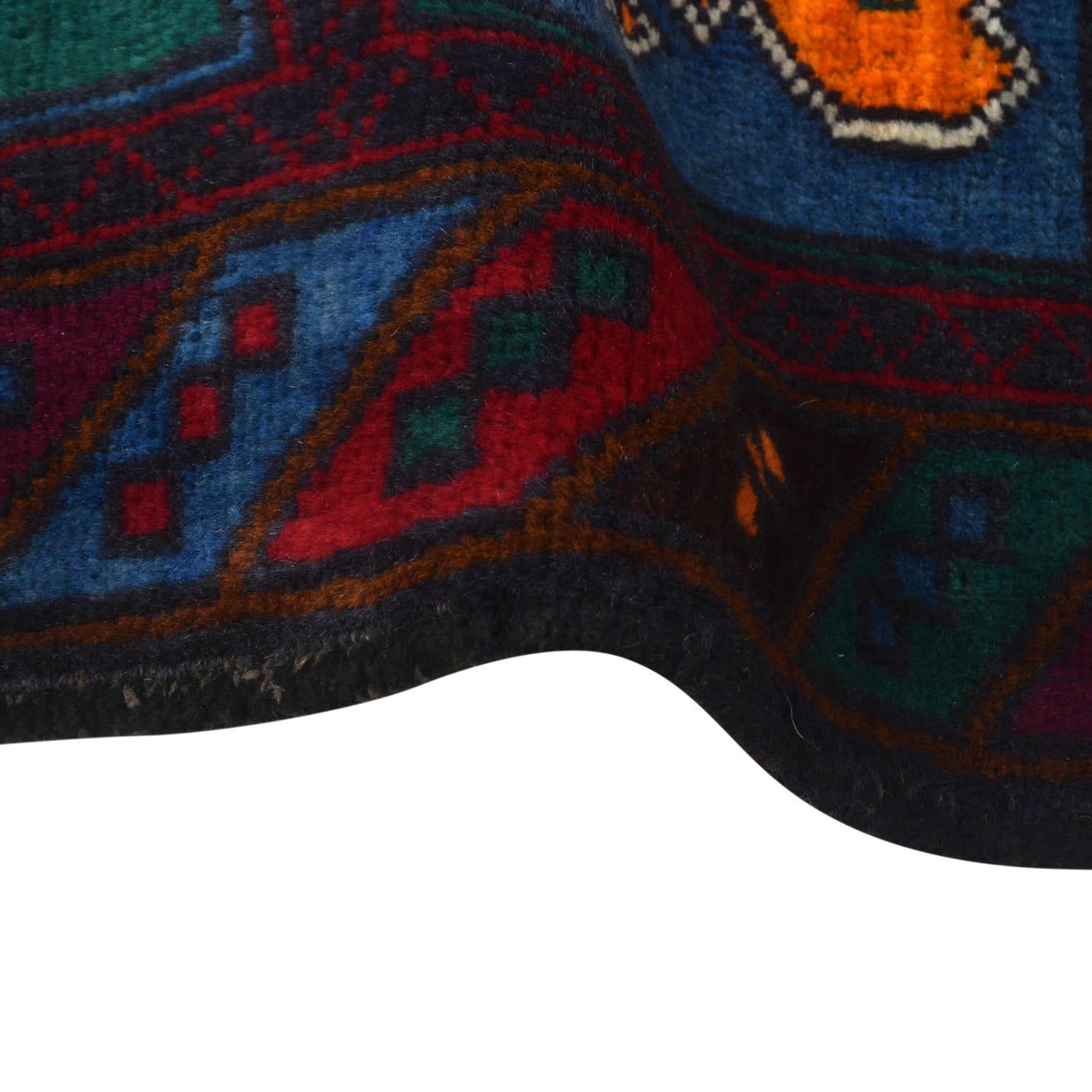 Hand Knotted Baluchi Rug 3' 2" x 4' 5" ft / 97 x 135 cm - No. G27056