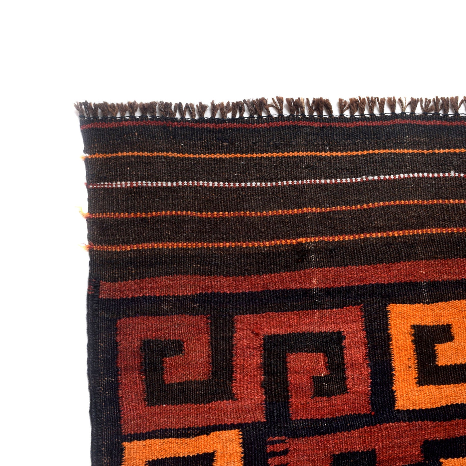 Red Afghan Kilim 5' 9" x 8' 4" ft / 175 x 255 cm - No. G27062