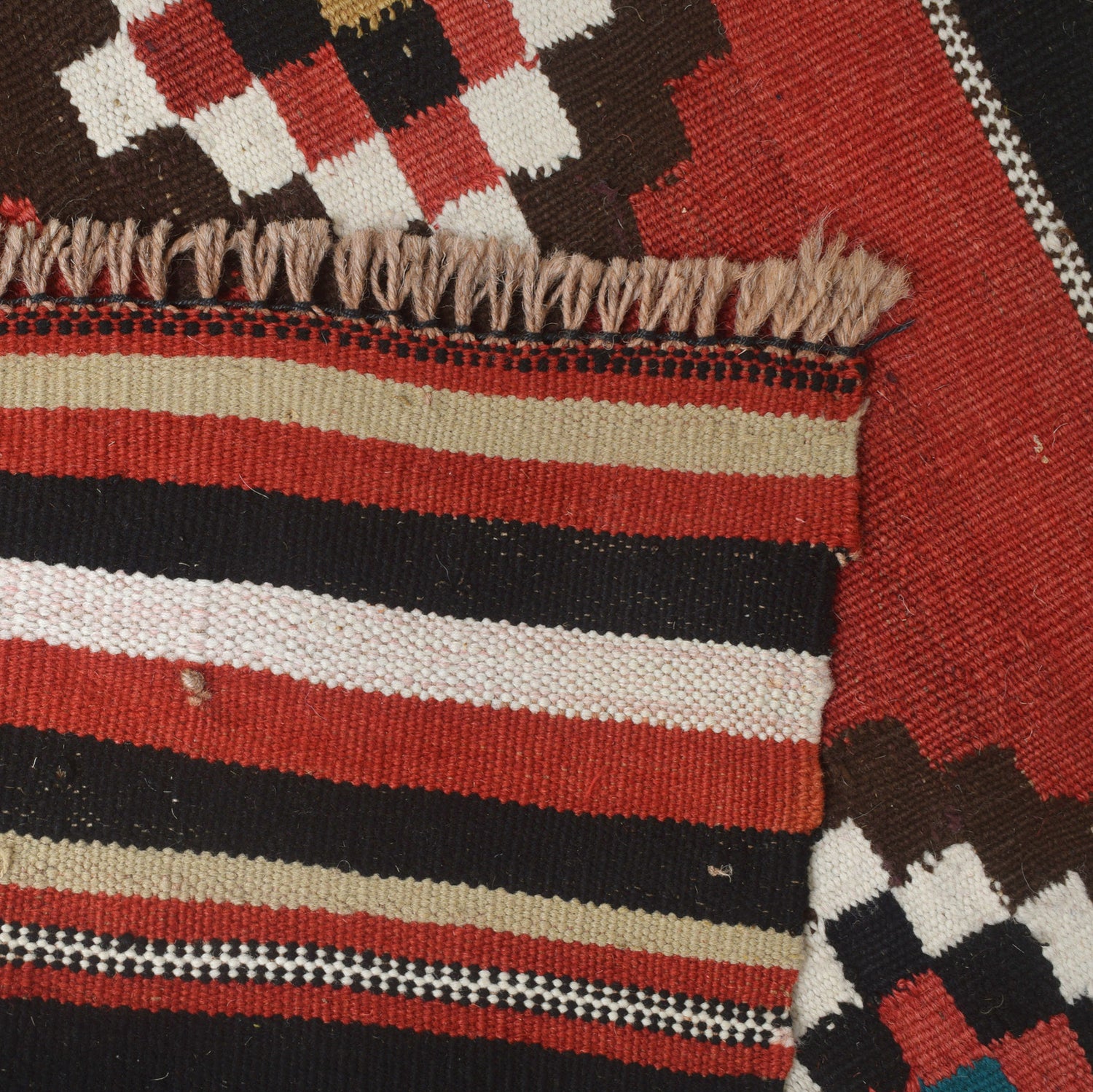 Afghan Maimana Kilim 4' 3" x 6' 8" ft / 129 x 202 cm - No. G27066