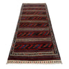 Afghan Vintage Kilim Runner 3' 7" x 10' 3" ft / 110 x 313 cm - No. G27067