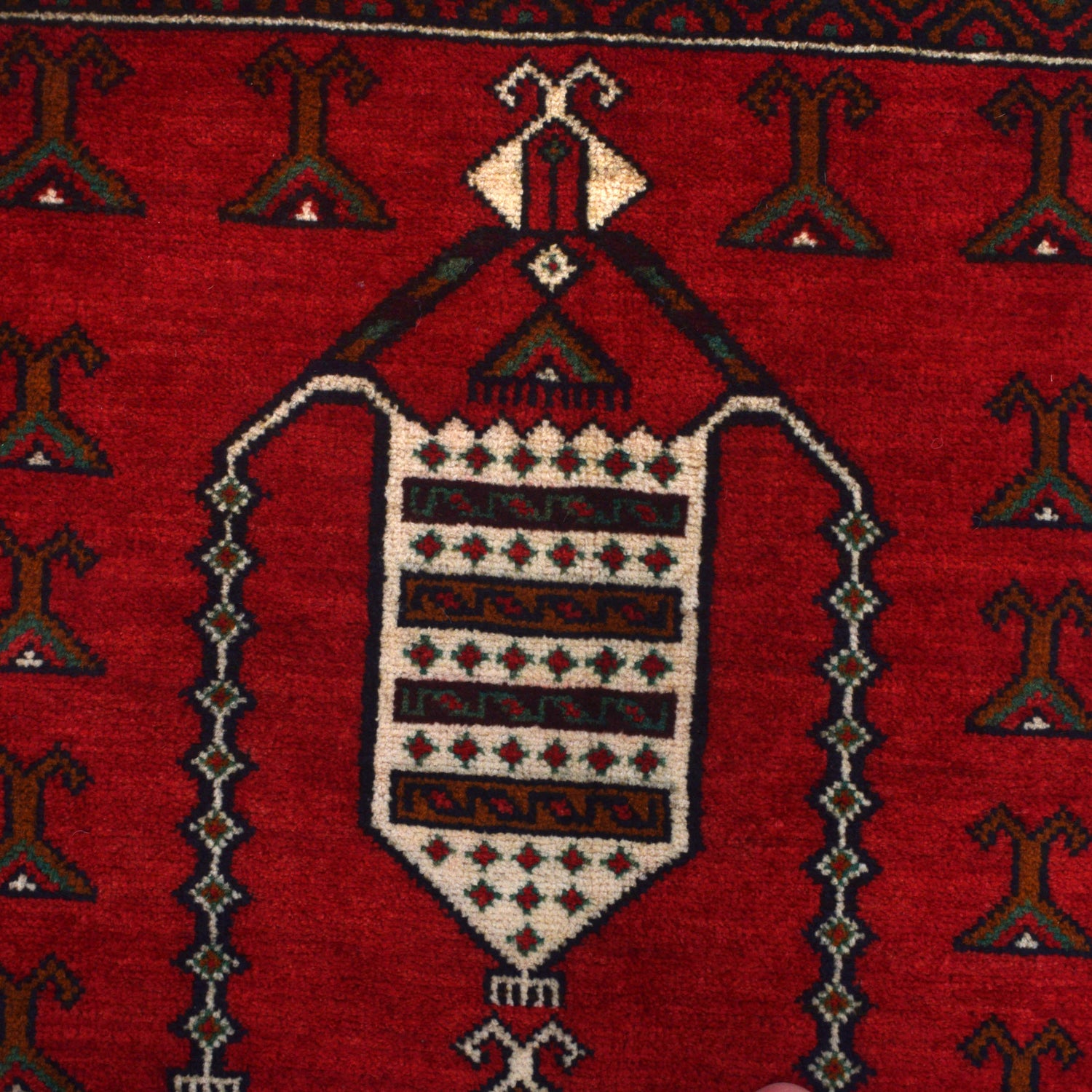 Red Baluchi Rug 2' 11" x 4' 7" ft / 90 x 140 cm - No. G27073
