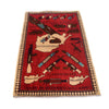 Afghan War Rug – Military Design 2' 9" x 4' 2" ft / 85 x 126 cm - No. G27076