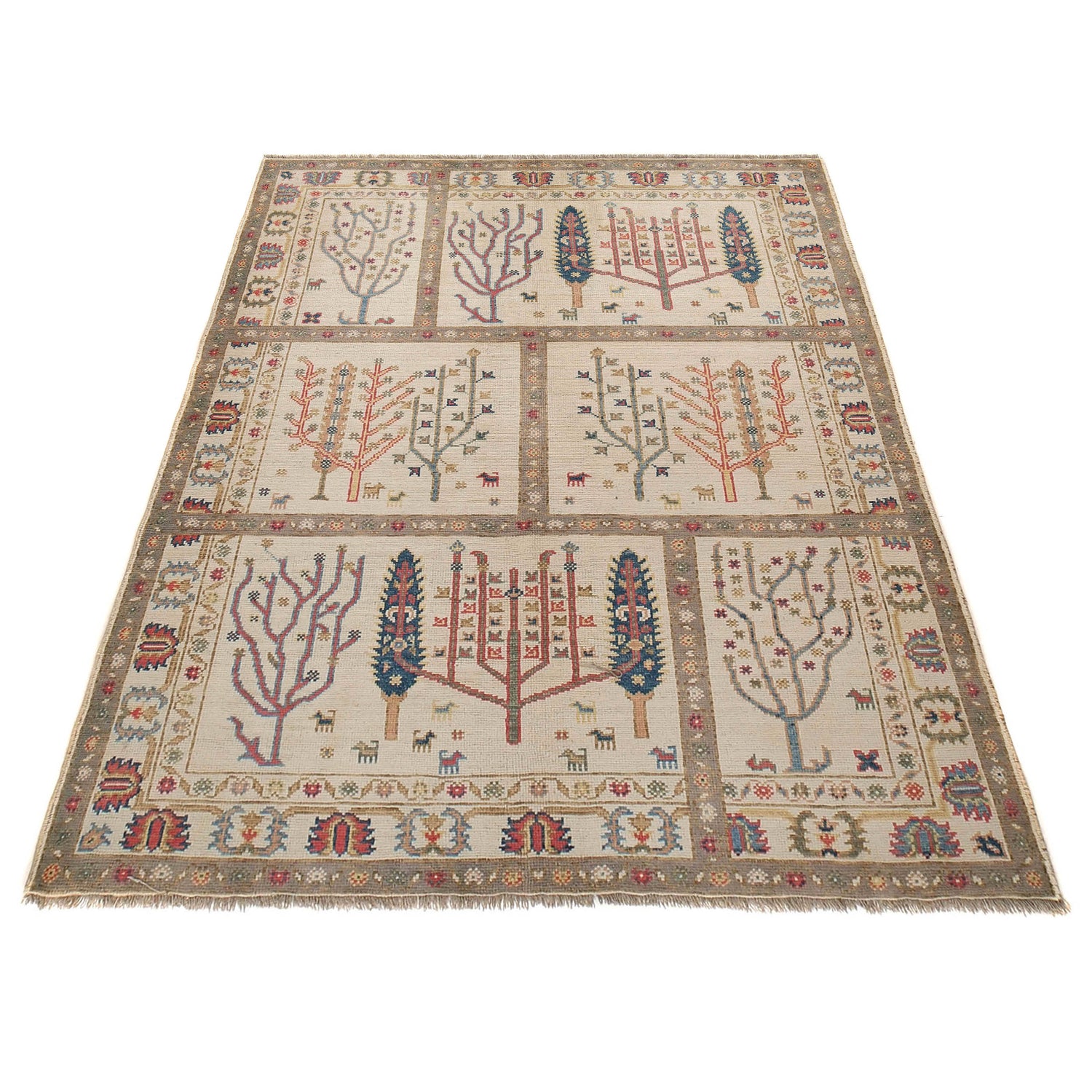 Tree Of Life Rug 5' 8" x 7' 8" ft / 172 x 233 cm - No. G27085