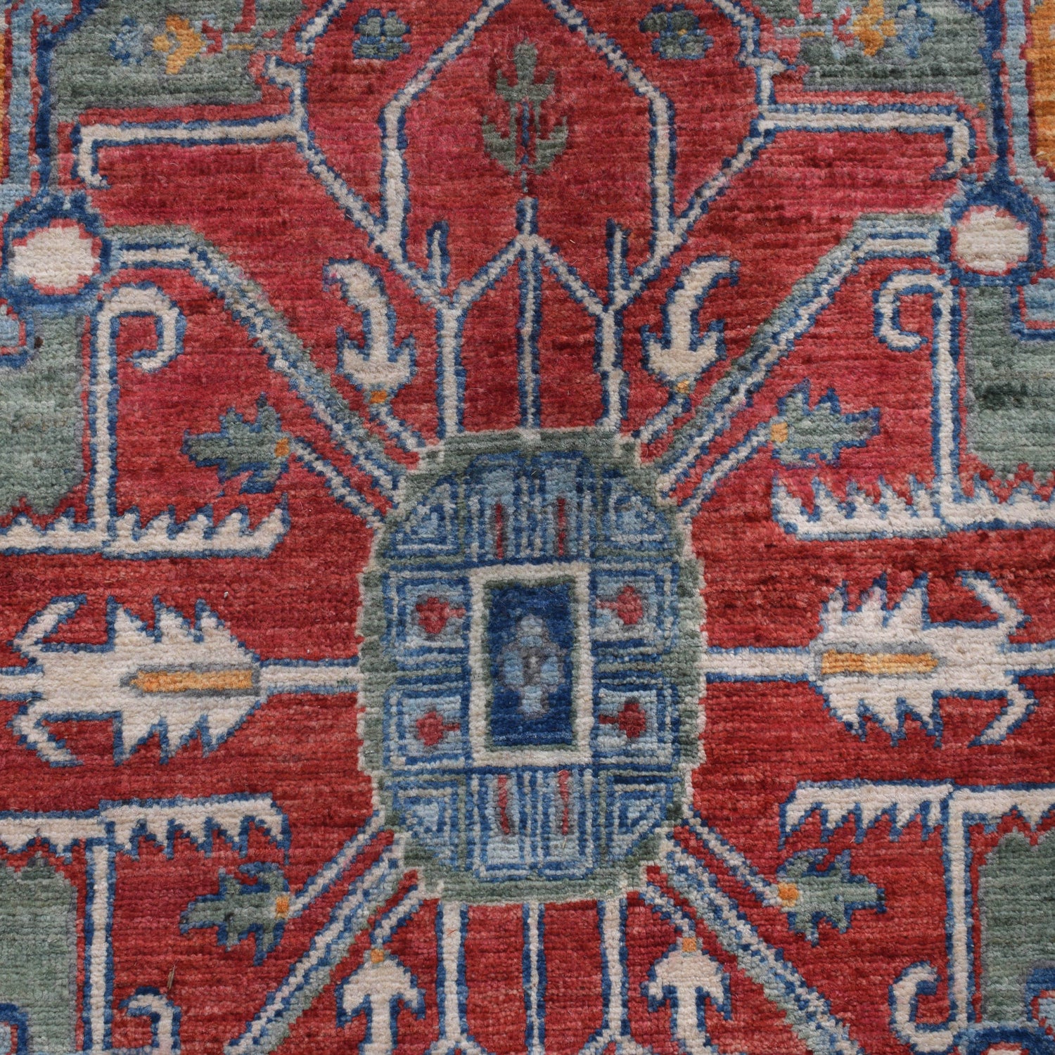 Blue Heriz Design Rug 6' 6" x 9' 9" ft / 198 x 297 cm - No. G27117