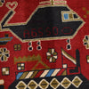 Hand-Knotted Afghan War Carpet 2' 10" x 4' 4" ft / 87 x 131 cm - No. G27120