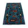 Afghan War Rug – Military Design 2' 9" x 4' 1" ft / 85 x 125 cm - No. G27478