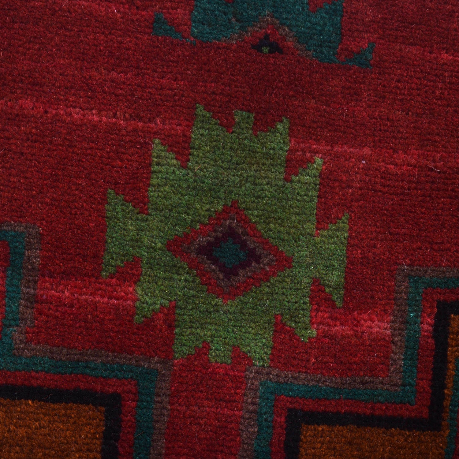 Red Color Baluchi Rug 4' 1" x 6' 7" ft / 125 x 200 cm - No. G27489