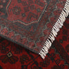 Red Color Afghan Area Runner Rug 2' 8" x 6' 4" ft / 81 x 192 cm - No. G27522